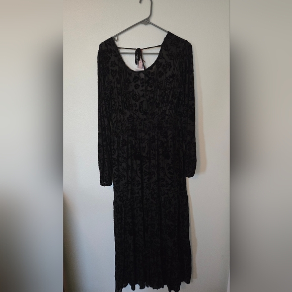 NWT Knox Rose Velvet Burnout Dress Size Medium - Picture 5 of 6
